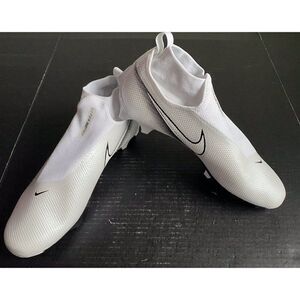 Nike Vapor Edge Pro 360 White Black AO8277-100 Football Cleats Men's Size 16